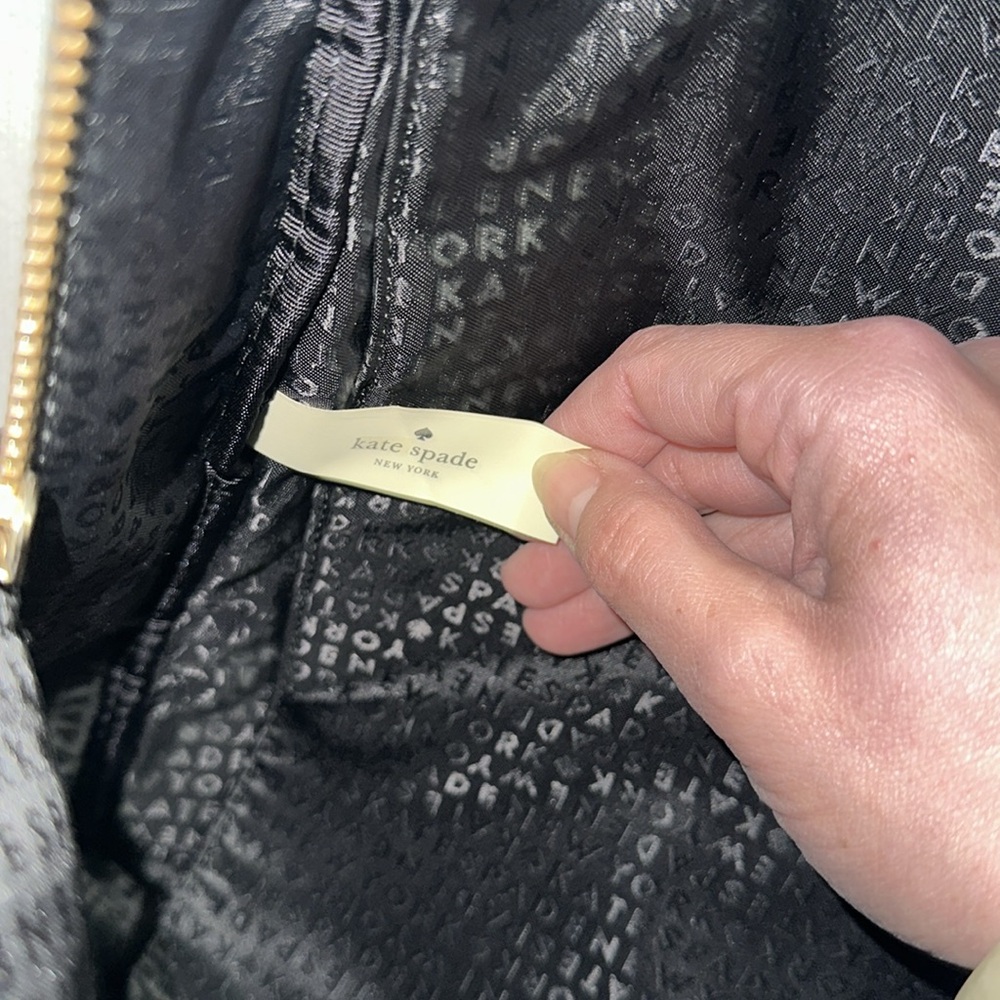 Kate Spade ♠️ New York large black backpack damaged - Picture 11 of 15